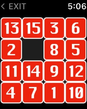 15 Puzzle for watch screenshot
