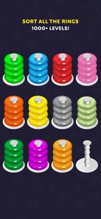 Color Hoop Stack Puzzle screenshot