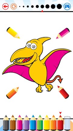 Dinosaur Dragon Coloring Book - Dino drawing for kid free, Animal paint and color games HD for good kid screenshot