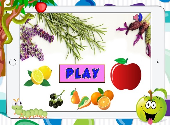 Fruits Flash Cards Matching Games For Toddler Boys screenshot
