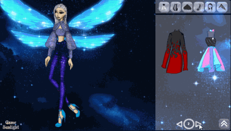 Galaxy Glow: Dress Up Image