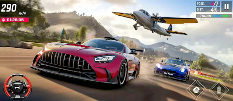 High Speed Stunt Car Race Game screenshot