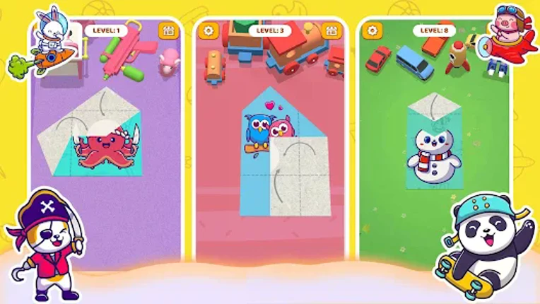 Paper Fold: Paper Puzzle 3D screenshot