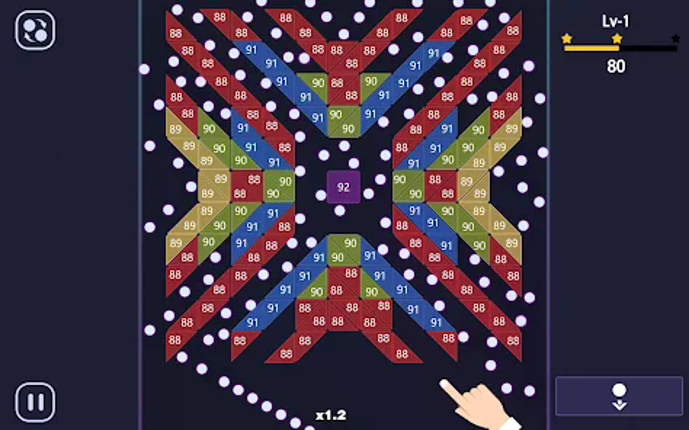 Bricks Breaker - brick game screenshot