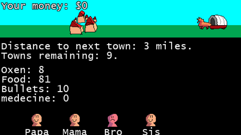 Oregon trail but I only had 3 hours. Image
