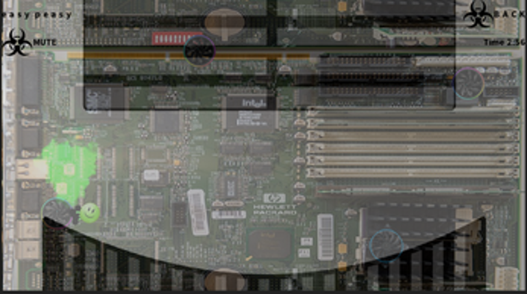 Slimy Quantum Computer Generated Virus Image