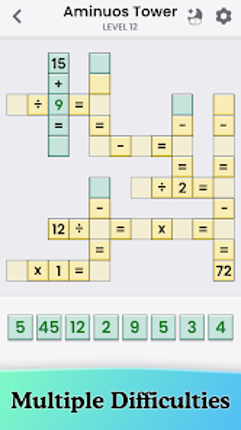 Offline Crossmath: Fun IQ Test screenshot