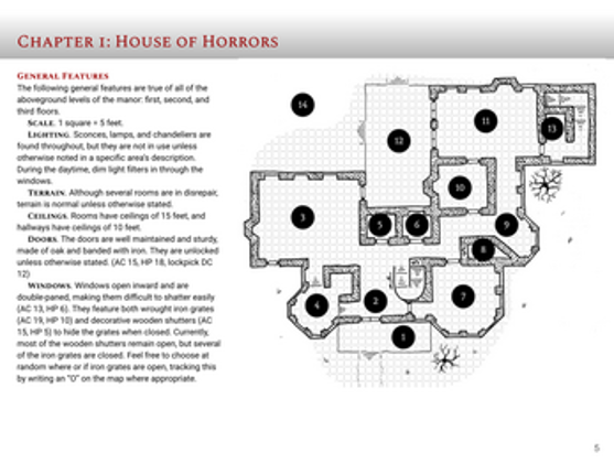 DD-02 The Darkness Beneath Brightwell Manor for 5th Edition screenshot