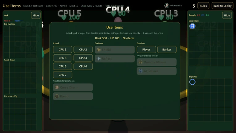 Duel Baccarat screenshot