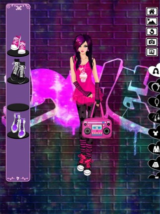 Emo Dress Up game screenshot