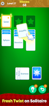 Cardle: Word Solitaire Puzzle Image