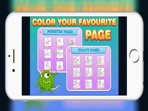 Kids Colouring Book - Fun Coloring Games to Paint and Colour Cartoon screenshot