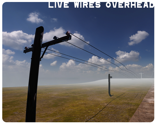 Live Wires Overhead Image