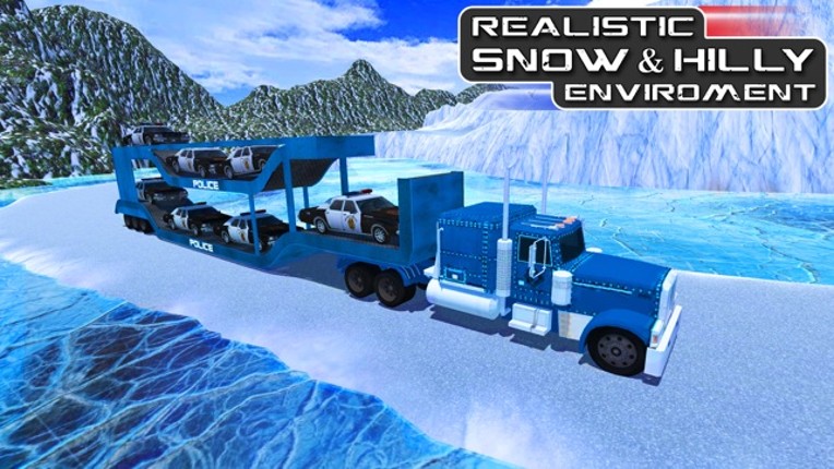 Offroad Police Car Transporter & Truck Steering screenshot