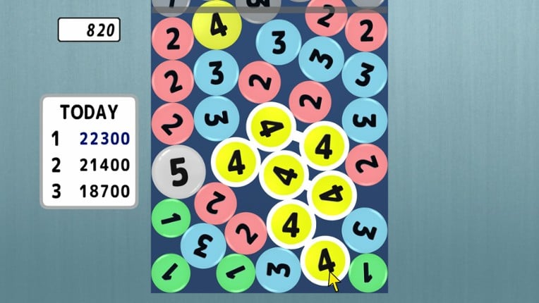 1234 connect puzzle screenshot