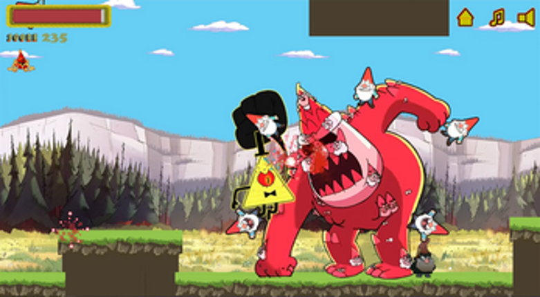 Bill Cipher in Stan's mind The Game screenshot