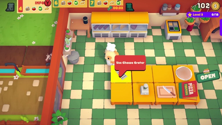 Cat&Rabbit Pizza Farming Image