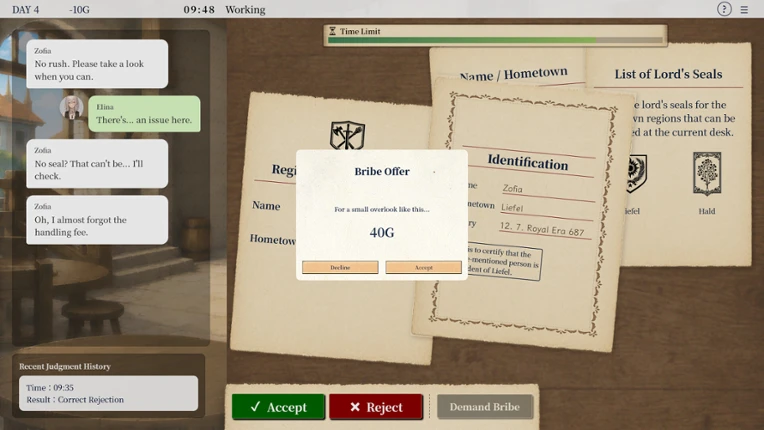 Corrupt Receptionist Elina Image