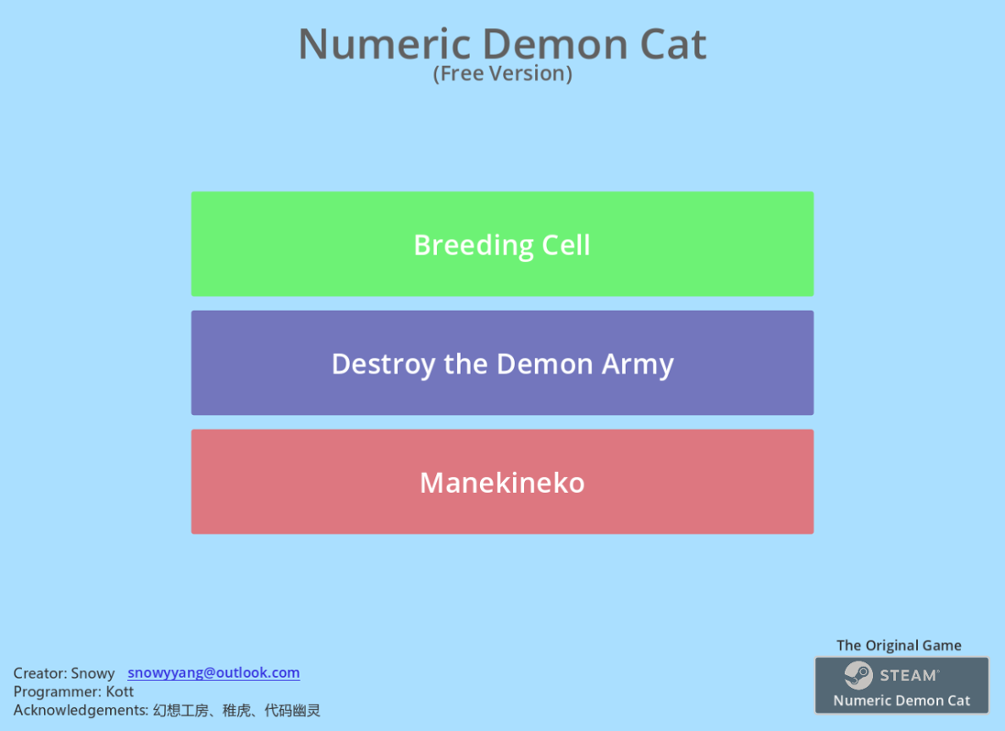 Games like Numeric Demon Cat