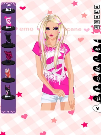 Emo Dress Up game screenshot