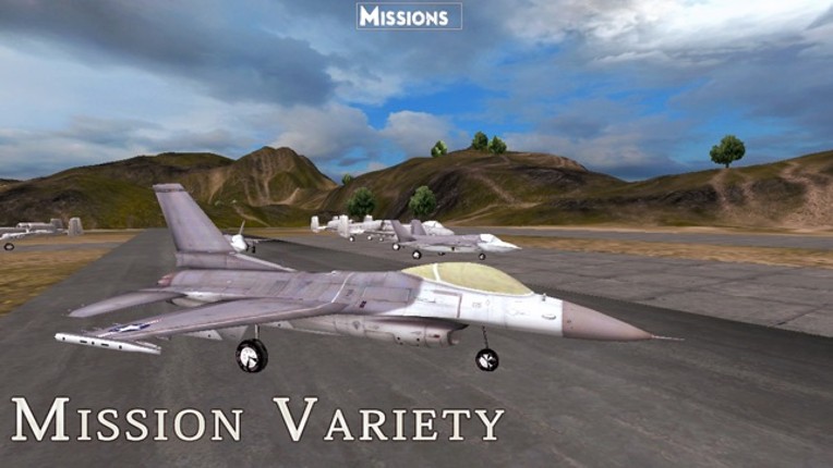 F-16 Fighting Falcon - Combat Flight Simulator of Infinite Fighter Hunter Image