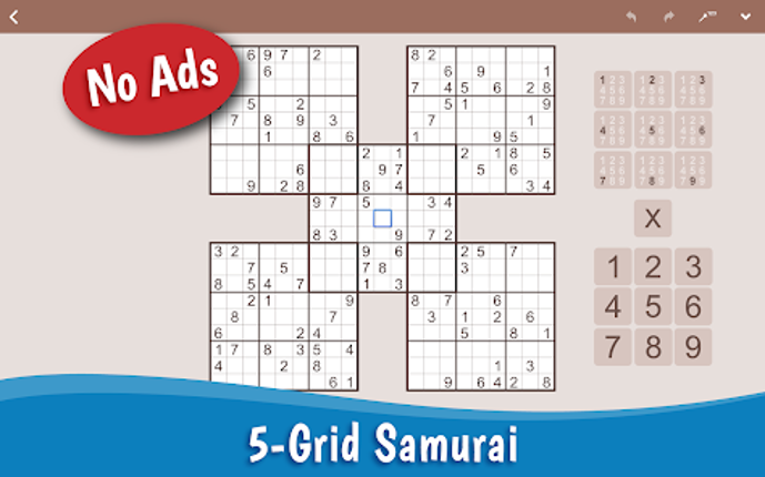 MultiSudoku: Samurai Sudoku screenshot