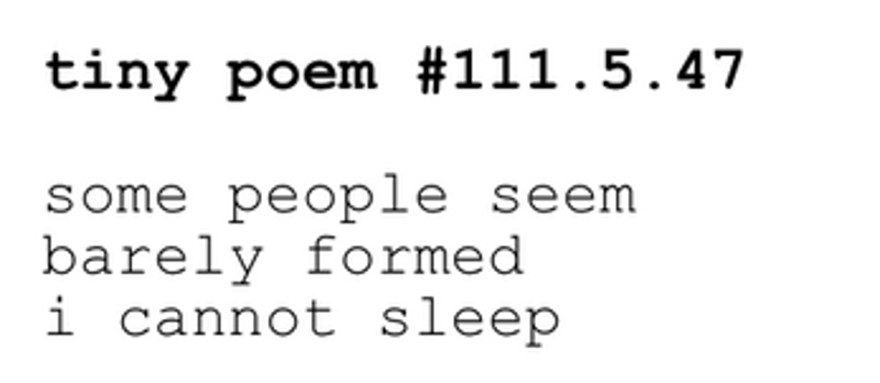 a trillion / quite tiny / little poems Image