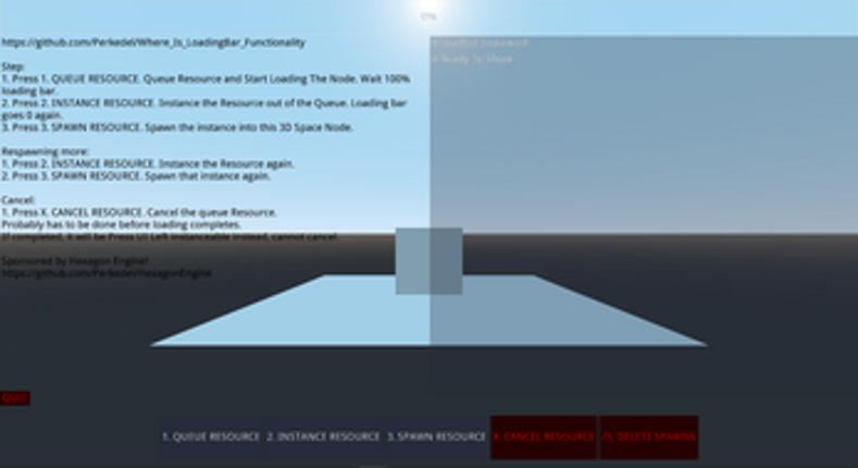 Loading Bar Functionality screenshot