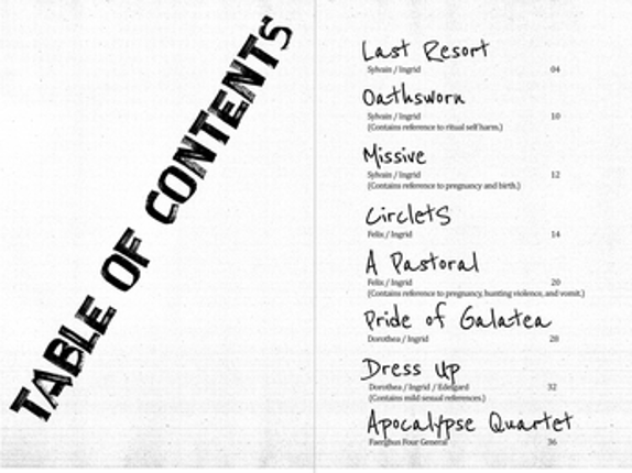Pride of Galatea  -  A Charity Zine Image