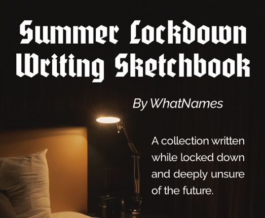 Summer Lockdown Writing Sketchbook Image