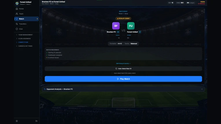 Goalcrest: Club Management Tycoon Image