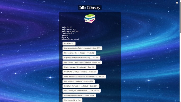 Idle Library screenshot