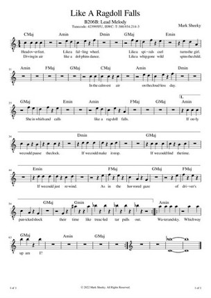 Sheet Music & Lyrics: The End And The Beginning Image