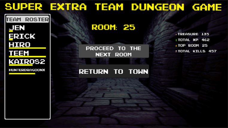 Super Extra Team Dungeon Game screenshot