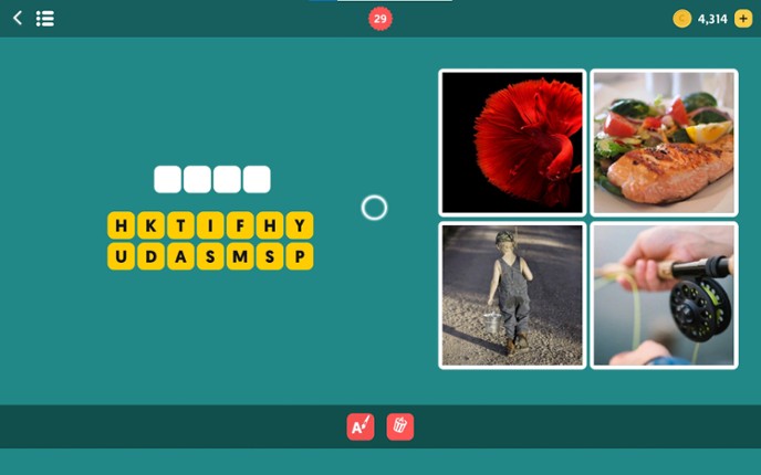 4 Pics 1 Word Quiz Game - PC & XBOX screenshot