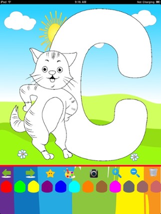Alphabet Coloring -  ABC Flash Cards to color Image