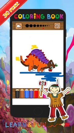 Dino Coloring Pencils:Coloring Pages For Girl&amp;Boy Image