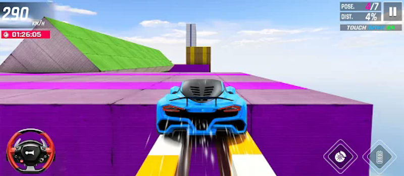High Speed Stunt Car Race Game screenshot