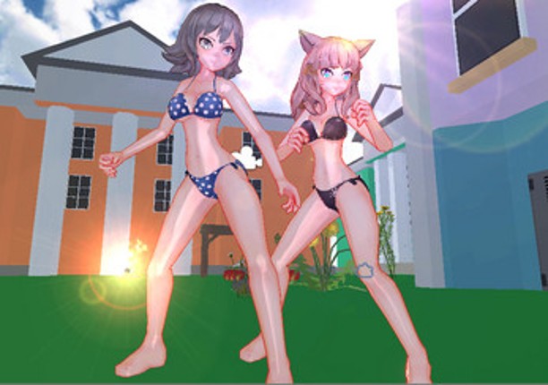 Anime Girls X Battleground: Free Fire Balls 3D Image