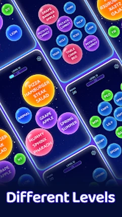 Bouncy Match: Bubble Word Image