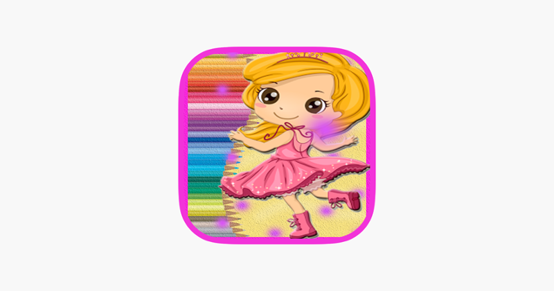 Lady Girls Princess-Doll Coloring Book Image