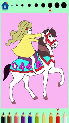 Lady Girls Princess-Doll Coloring Book Image