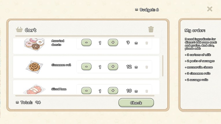 Pack my Order screenshot