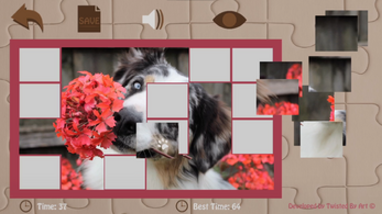 Cute Dogs Puzzle screenshot