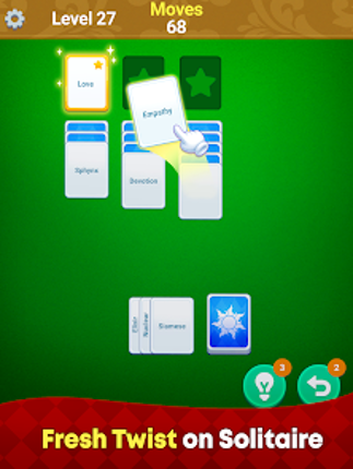 Cardle: Word Solitaire Puzzle screenshot