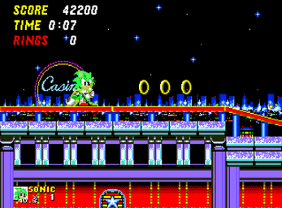 Sonic  2  verde versão de natal Image
