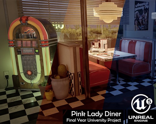 The Pink Lady Diner - UE5 Environment Game Cover