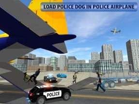 Police Airplane Dog Transport Image