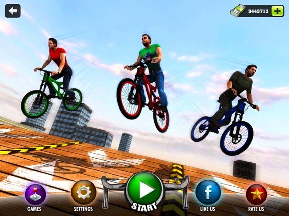 Rooftop BMX Bicycle Stunt Rider - Cycle Simulation screenshot