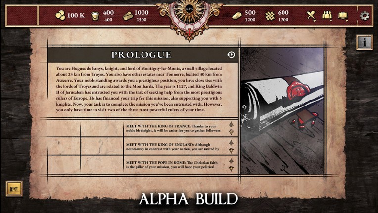 The Ballad Singer: Knights Templar screenshot